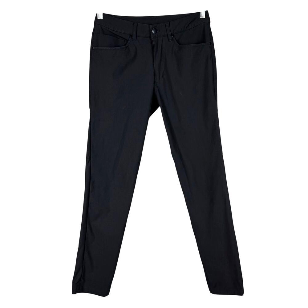 Lululemon ABC Pant Slim Warpstreme Black Men's Size 28 x 28 EUC